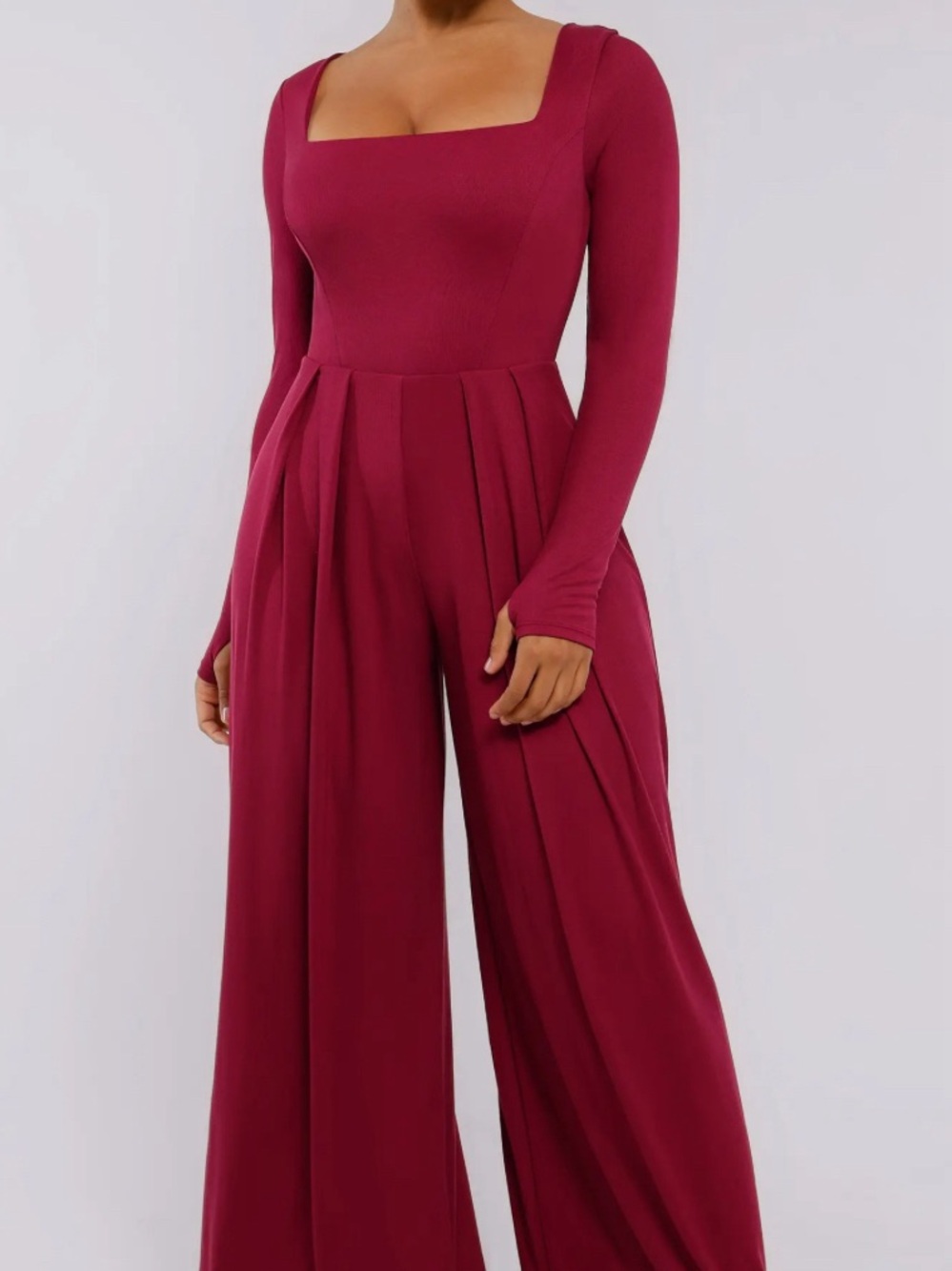 Shapellx AirSlim Square Neckline Built-In Shaping Jumpsuit Size: S